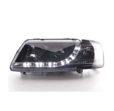 Faros Delanteros Luz Diurna Set Audi A3 Modelo 8l  96-00 Negro Fk Automotive