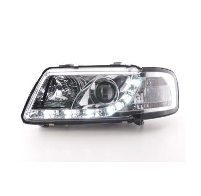 Faros Delanteros Luz Diurna Set Luz Diurna Audi A3 Modelo 8l  96-00 Cromado Fk Automotive