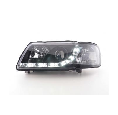 Faros Delanteros Luz Diurna Set Luz Diurna Audi A3 Modelo 8l  96-00 Negro Fk Automotive