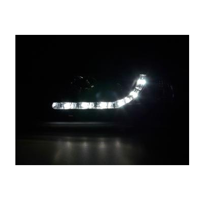 Faros Delanteros Luz Diurna Set Luz Diurna Audi A3 Modelo 8l  96-00 Negro Fk Automotive