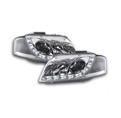 Faros Delanteros Luz Diurna Set Luz Diurna Audi A3 Modelo 8p  03-08 Cromado Fk Automotive