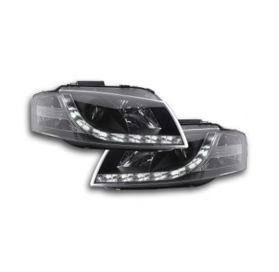 Faros Delanteros Luz Diurna Set Luz Diurna Audi A3 Modelo 8p  03-08 Negro Fk Automotive