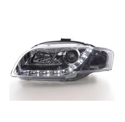 Faros Delanteros Luz Diurna Set Audi A4 Modelo 8e  05-07 Cromado Fk Automotive