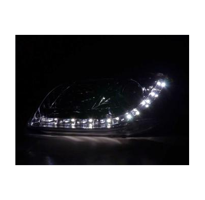 Faros Delanteros Luz Diurna Set Audi A4 Modelo 8e  05-07 Cromado Fk Automotive