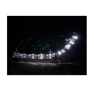 Faros Delanteros Luz Diurna Set Audi A4 Modelo 8e  05-07 Cromado Fk Automotive