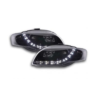 Faros Delanteros Luz Diurna Set Audi A4 Modelo 8e  05-07 Negro Fk Automotive