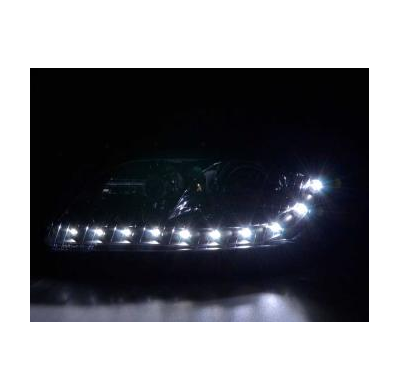Faros Delanteros Luz Diurna Set Audi A4 Modelo 8e  01-04 Negro Fk Automotive