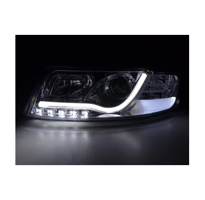 Faros Luz Diurna Set Con R87 Audi A4 Typ 8e Bj. 01-04 Cromado Fk Automotive