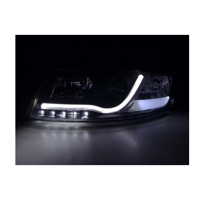 Faros Luz Diurna Set Con R87 Audi A4 Typ 8e Bj. 01-04 Negro Fk Automotive