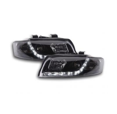 Faros Delanteros Luz Diurna Set Luz Diurna Audi A4 Modelo 8e  01-04 Negro Fk Automotive