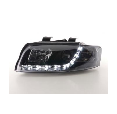 Faros Delanteros Luz Diurna Set Luz Diurna Audi A4 Modelo 8e  01-04 Negro Fk Automotive