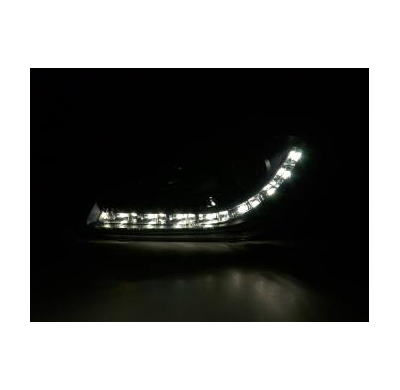 Faros Delanteros Luz Diurna Set Luz Diurna Audi A4 Modelo 8e  04-08 Negro Fk Automotive