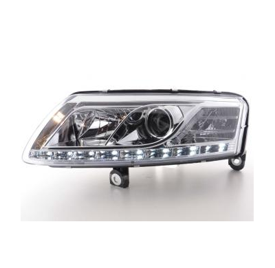 Faros Delanteros Luz Diurna Set Luz Diurna Audi A6 Modelo 4f  04-08 Cromado Fk Automotive