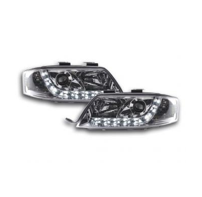 Faros Delanteros Luz Diurna Set Luz Diurna Audi A6 4b  97-00 Cromado Fk Automotive