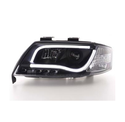 Faros Luz Diurna Set Audi A6 Typ 4b Bj. 97-01 Negro Fk Automotive