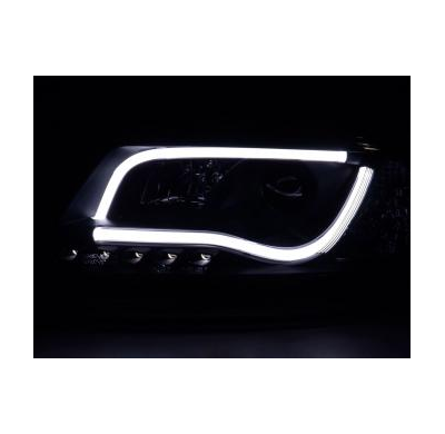 Faros Luz Diurna Set Audi A6 Typ 4b Bj. 97-01 Negro Fk Automotive