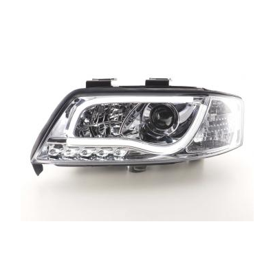 Faros Luz Diurna Set Con R87 Audi A6 Typ 4b Bj. 97-01 Cromado Fk Automotive