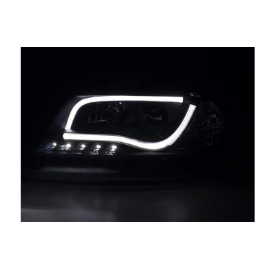 Faros Luz Diurna Set Con R87 Audi A6 Typ 4b Bj. 97-01 Negro Fk Automotive