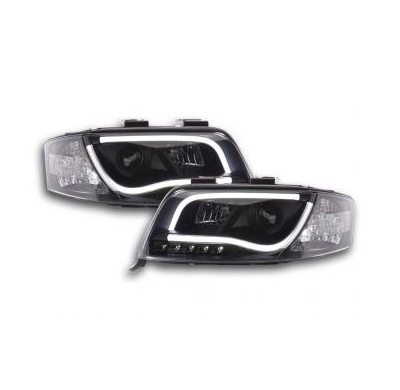 Faros Luz Diurna Set Audi A6 Typ 4b Bj. 01-04 Negro Fk Automotive