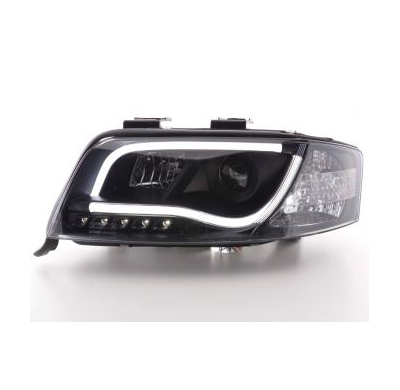 Faros Luz Diurna Set Audi A6 Typ 4b Bj. 01-04 Negro Fk Automotive