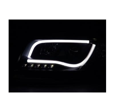 Faros Luz Diurna Set Audi A6 Typ 4b Bj. 01-04 Negro Fk Automotive