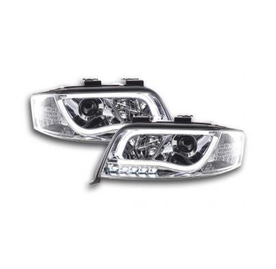 Faros Luz Diurna Set Con R87 Audi A6 Typ 4b Bj. 01-04 Cromado Fk Automotive