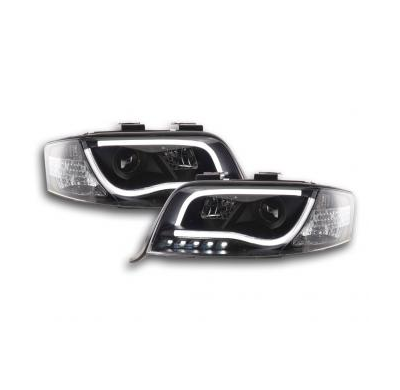 Faros Luz Diurna Set Con R87 Audi A6 Typ 4b Bj. 01-04 Negro Fk Automotive