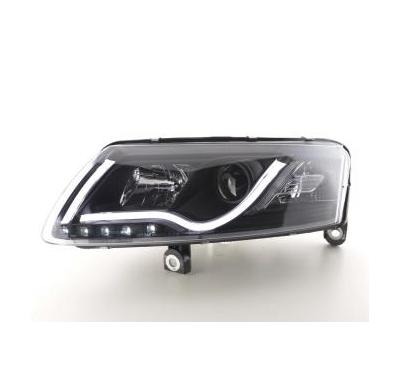 Faros Luz Diurna Set Con R87 Audi A6 Typ 4f Bj. 04-08 Negro Fk Automotive