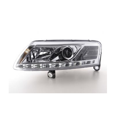 Faros Delanteros Luz Diurna Set Luz Diurna Audi A6 Modelo 4f  04-08 Cromado Fk Automotive