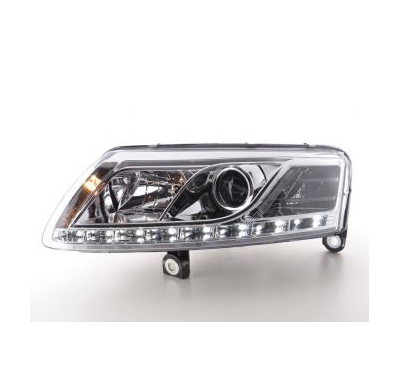Faros Delanteros Luz Diurna Set Luz Diurna Audi A6 Modelo 4f  04-08 Cromado Fk Automotive