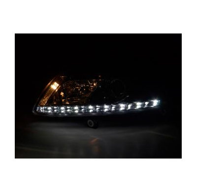 Faros Delanteros Luz Diurna Set Luz Diurna Audi A6 Modelo 4f  04-08 Cromado Fk Automotive