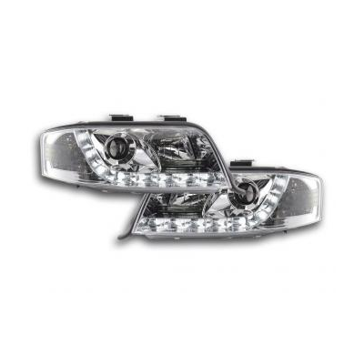 Faros Delanteros Luz Diurna Set Luz Diurna Audi A6 4b  01-03 Cromado Fk Automotive