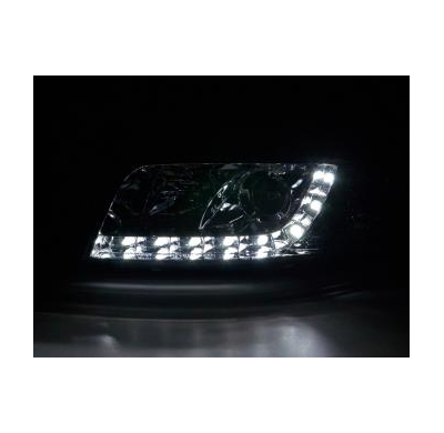 Faros Delanteros Luz Diurna Set Luz Diurna Audi A6 4b  01-03 Cromado Fk Automotive
