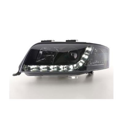 Faros Delanteros Luz Diurna Set Luz Diurna Audi A6 4b  01-03 Negro Fk Automotive