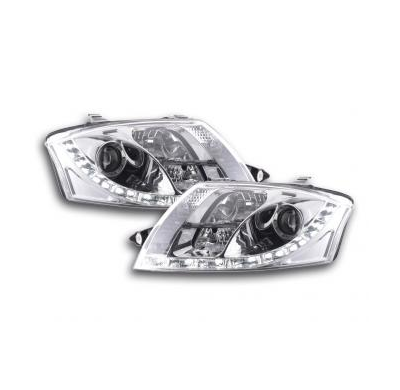 Faros Delanteros Luz Diurna Set Luz Diurna Audi Tt Modelo 8n  98-06 Cromado Fk Automotive