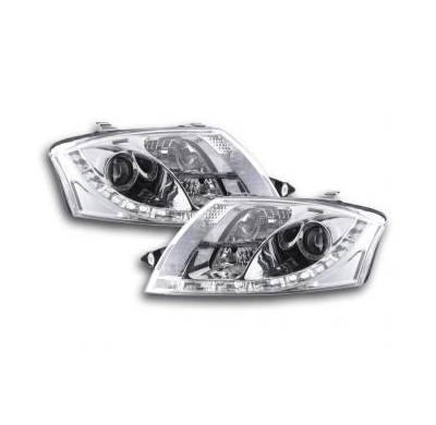 Faros Delanteros Luz Diurna Set Luz Diurna Audi Tt Modelo 8n  98-06 Cromado Fk Automotive