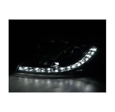 Faros Delanteros Luz Diurna Set Audi Tt Modelo 8n  99-05, Cromado Fk Automotive