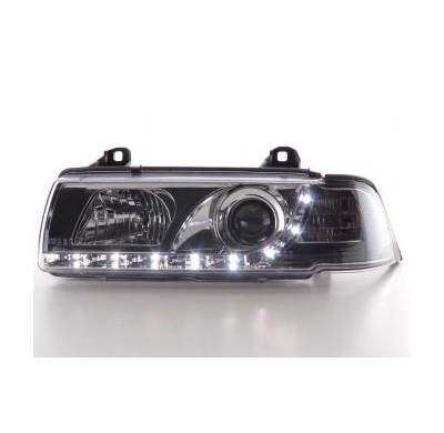 Faros Delanteros Luz Diurna Set Bmw Serie 3 Coupe Modelo E36  92-98 Cromado Fk Automotive