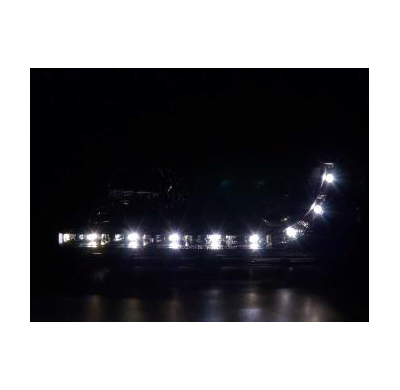 Faros Delanteros Luz Diurna Set Bmw Serie 3 Coupe Modelo E36  92-98 Negro Fk Automotive