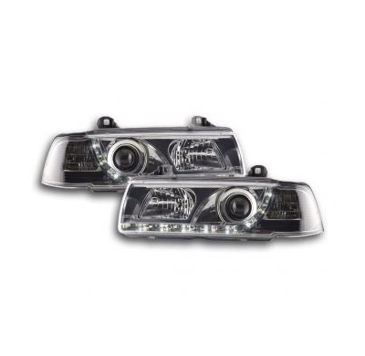 Faros Delanteros Luz Diurna Set Bmw Serie 3 Sedan Modelo E36  92-98 Cromado Fk Automotive