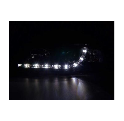 Faros Delanteros Luz Diurna Set Bmw Serie 3 Sedan Modelo E36  92-98 Negro Fk Automotive