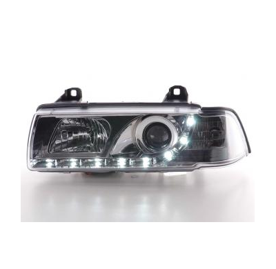 Faros Delanteros Luz Diurna Set Bmw Serie 3 E36 Coupe/Cabrio  92-98, Cromado Fk Automotive