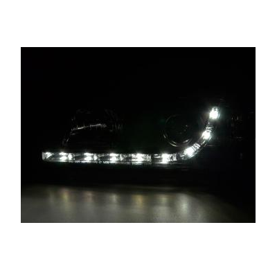 Faros Delanteros Luz Diurna Set Bmw Serie 3 E36 Coupe/Cabrio  92-98, Negro Fk Automotive