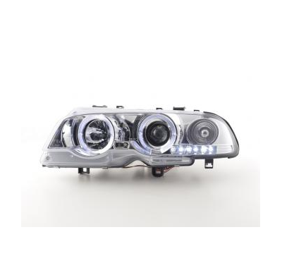Faros Angel Eyes Bmw 3er E46 Coupe/Cabrio Bj. 98-02 Cromado Fk Automotive
