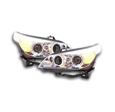 Faros Angel Eyes Bmw 5er E60/E61 Bj. 03-07 Cromado Fk Automotive