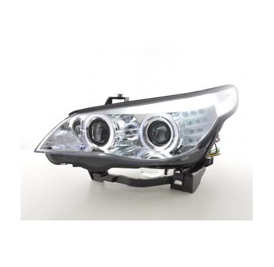 Faros Angel Eyes Led Xenon Bmw 5er E60/E61 Bj. 05-08 Cromado Fk Automotive