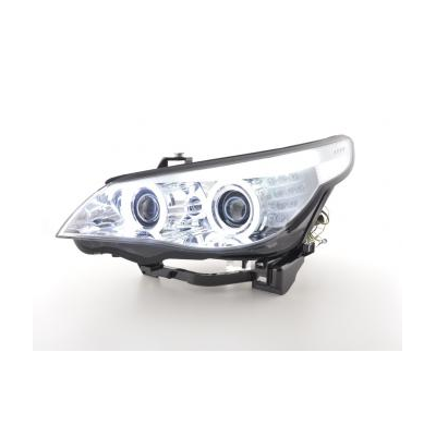 Faros Angel Eyes Ccfl Xenon Bmw 5er E60/E61 Bj. 05-08 Cromado Fk Automotive