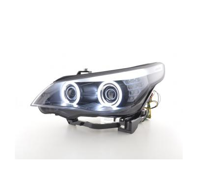 Faros Angel Eyes Ccfl Xenon Bmw 5er E60/E61 Bj. 05-08 Negro Fk Automotive