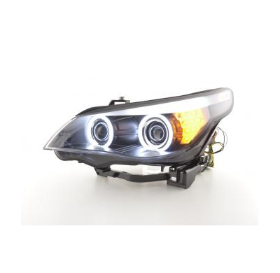 Faros Angel Eyes Ccfl Xenon Bmw 5er E60/E61 Bj. 05-08 Negro Fk Automotive