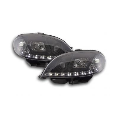 Faros Delanteros Luz Diurna Set Citroen Saxo  00-02 Negro Fk Automotive